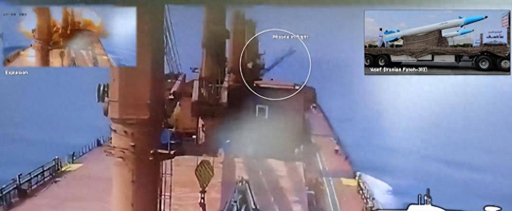 从中国出发的巨轮在红海沉没，24小时内连发两次爆炸，打法比伊朗凶狠太多